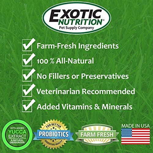 Top view of all natural sugar glider food with probiotics and yucca extract