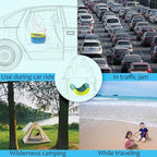 Yooleetc foldable car potty being used by a toddler
