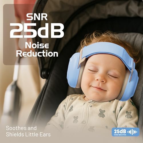 Foldable design of Ezarc baby soundproofing headphones