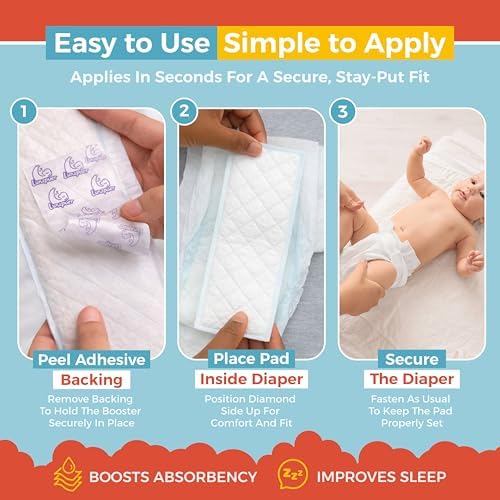 Hypoallergenic diaper booster pad for sensitive skin
