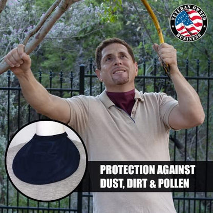 Tracheostomy stoma protector mesh covers in black gray and beige colors.
