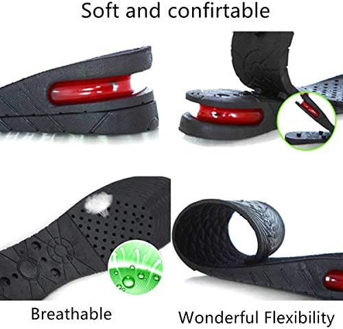Side profile of Klursy 4-layer insoles demonstrating the maximum 9 centimeter lift.