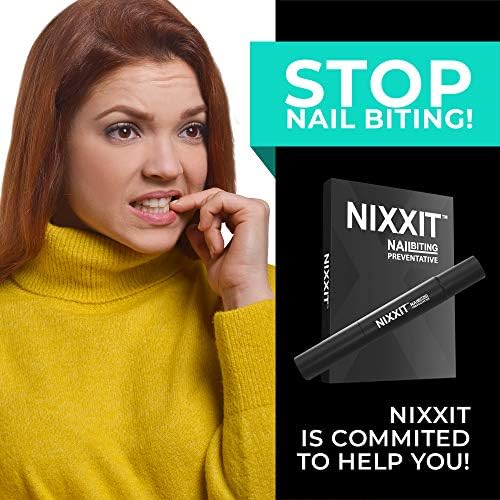 Anti nail biting brush applicator pen close up view
