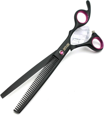 Smithking curved dog grooming scissors for precision contour trimming