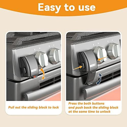 Eudemon heat resistant oven lock installed on kitchen appliance