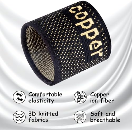 Close up of copper-infused fabric texture on arch support brace.