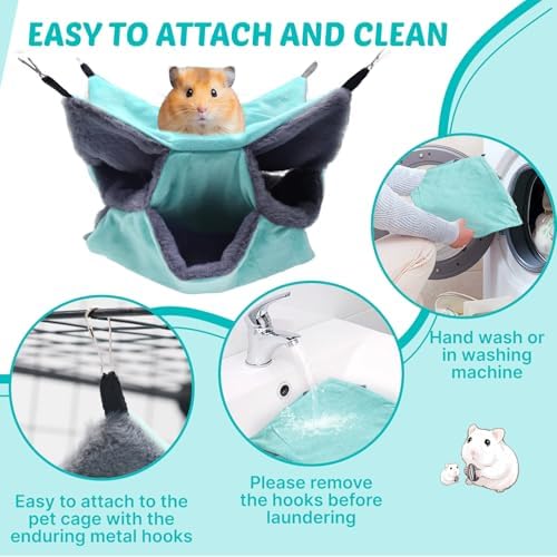 LYART cage accessory setup illustrating vertical space saving design for rodents