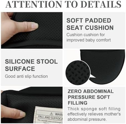 Detailed view of KJIPUHO carrier buckles and safety straps