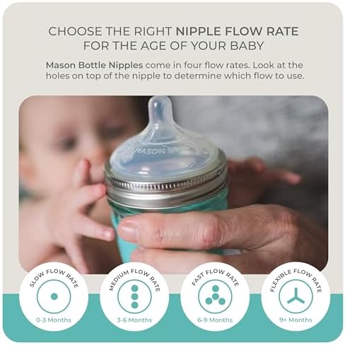 Side profile of baby bottle nipple showing ventilation valve
