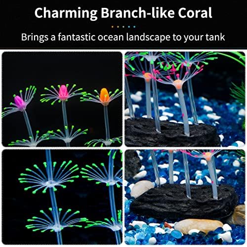 Uniclife green coral aquarium decoration packaging setup