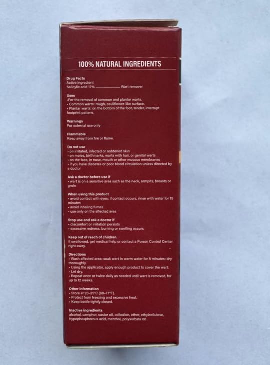 Top view of Goodnites wart remover for common warts and skin tags.