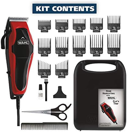 Wahl dual function corded hair clipper with the built-in detail trimmer flipped up for neckline edging
