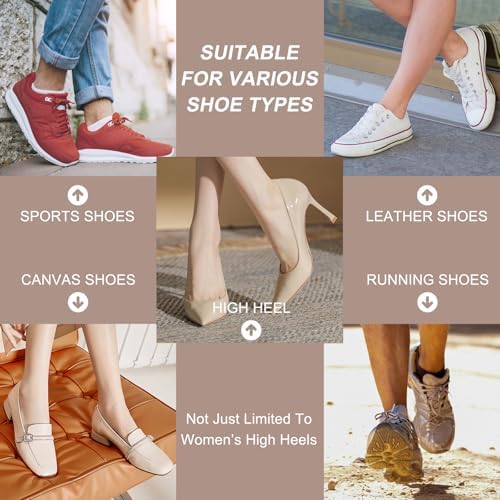 KTSAY heel pads installed in formal shoes for snug fit