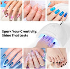 Beetles gel polish LED lamp angled side perspective
