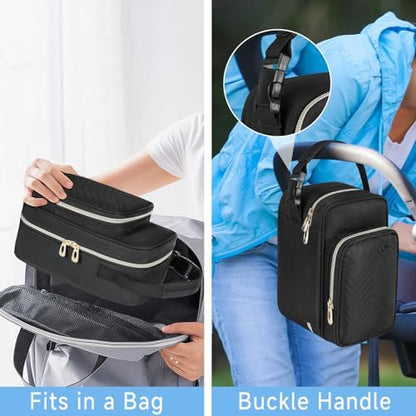 Ziozertt insulated bag with ice packs and storage bags