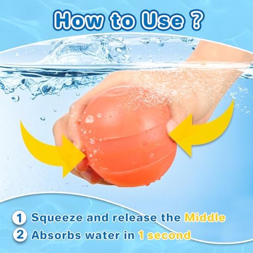 Self sealing magnet free water balloons floating in a swimming pool