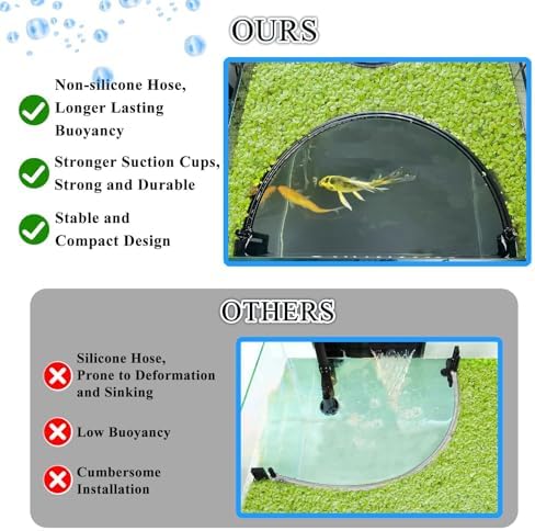 Suction cup mounting brackets installation on glass fish tank.