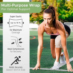 Latex free hypoallergenic medical wrap for ankle and wrist support