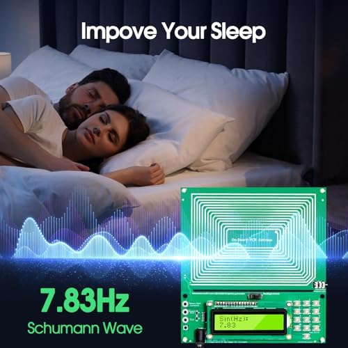 Twxire adjustable sleep aid machine displaying the 0.01Hz to 200KHz digital tuning interface for custom sound therapy