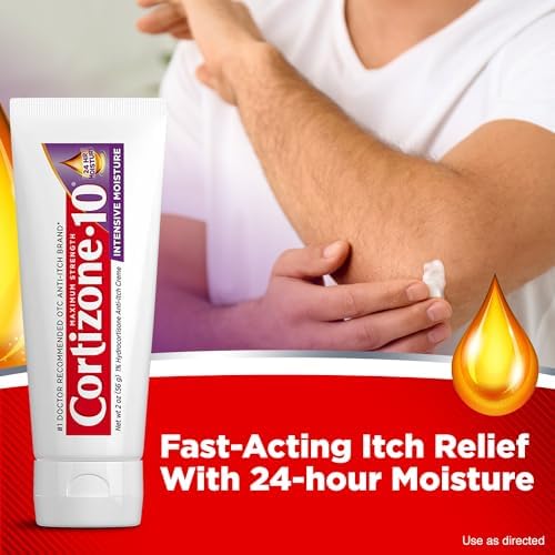 Cortizone 10 intensive healing formula for dry itchy skin.