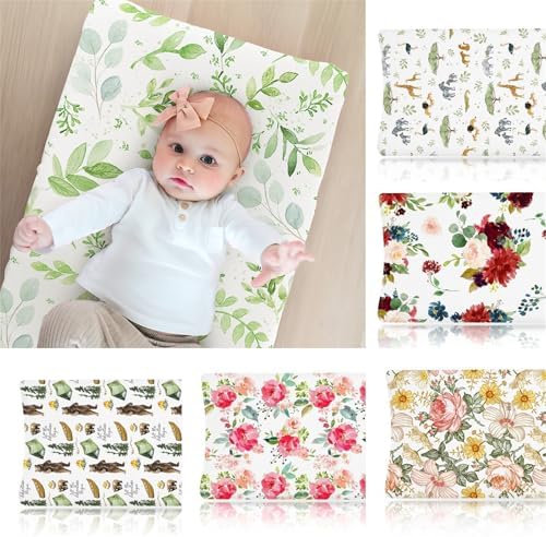 Gissroys Zhenzq infant massage mat cover botanical greenery design close up