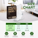 NOLUNT bamboo viscose diabetic socks moisture wicking feature