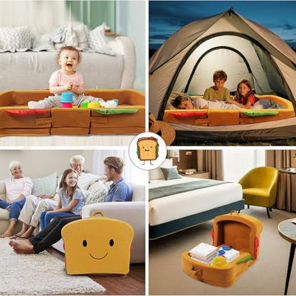 Liftoza sandwich design portable mattress being unpacked for home use
