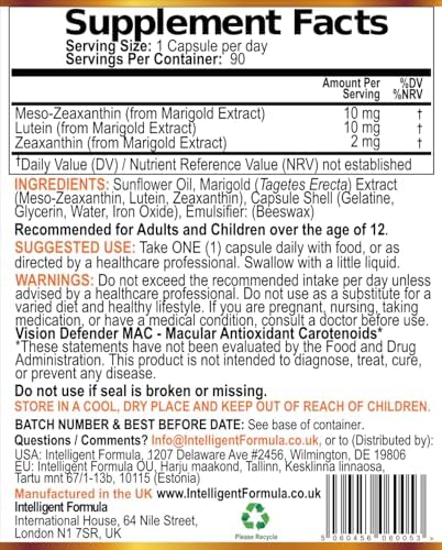 Intelligent Formula Vision Defender Mac eye health supplement lifestyle view