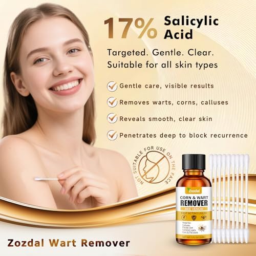 Close up of Zozdal liquid applicator for precise plantar wart and corn removal.