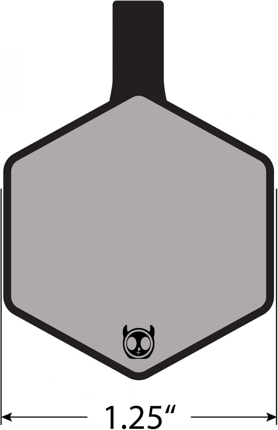 Durable hexagon pet identification tag showing five lines of customized text space.