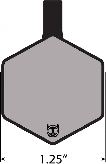 Durable hexagon pet identification tag showing five lines of customized text space.