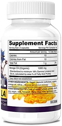 Deva borage oil capsules closeup