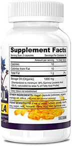 Deva borage oil capsules closeup