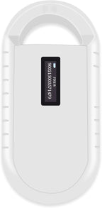 Smoostart Z Pet Microchip Scanner front view showing OLED screen and button