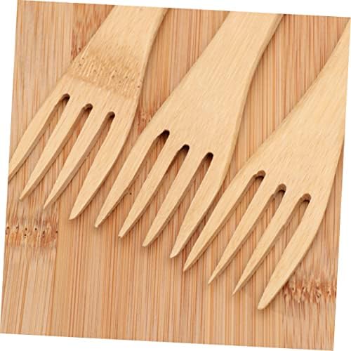 Natural bamboo flatware for kids dining