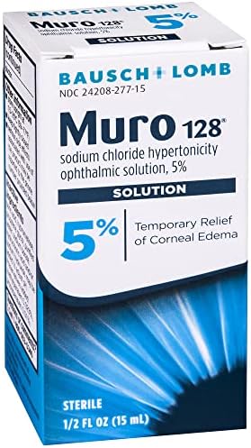 Imported USA Muro 128 hypertonic saline ophthalmic solution bottles