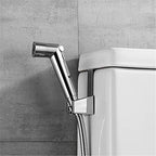 Wall mount bracket and holder for toilet jet spray