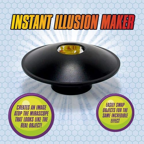 Toysmith parabolic mirror dome optical illusion toy open view displaying internal reflective surface