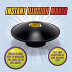 Toysmith parabolic mirror dome optical illusion toy open view displaying internal reflective surface