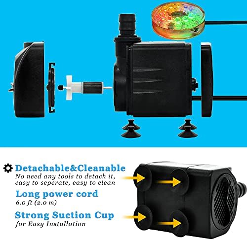 Pulaco water pump suction cups and base