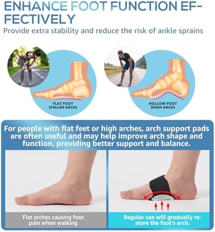 Side view of HGBOO non-slip arch brace providing compression for flat feet.