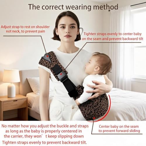 Sanilinwild portable travel friendly sling carrier back wearing style demonstration