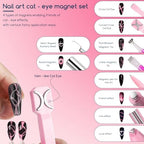 Premium Cosmetic nail art magnetic pens in packaging