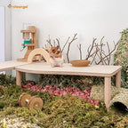 Niteangel Wooden Platform showing wave edge detail