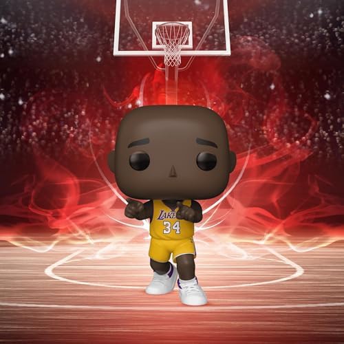 Close up shot of Shaq 2000 Western Conference Finals celebration vinyl collectible figurine