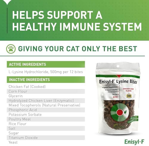 Vetoquinol Enisyl-F Lysine chews chicken liver flavor texture