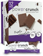 Power Crunch Protein Wafer Bars, High Protein Snacks with Delicious Taste, Triple Chocolate, 1.4 Ounce (12 Count) - Image 2