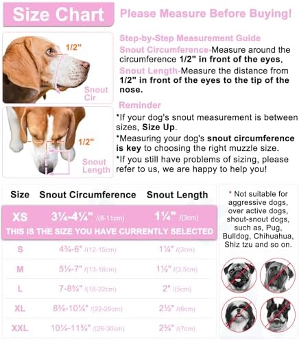 Luckypaw breathable dog mouth guard showing mesh fabric