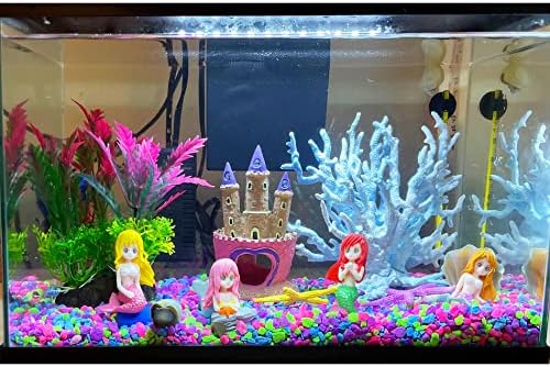 Lohang Kooterfun complete aquarium decoration kit packaging contents including all twenty eight pieces.