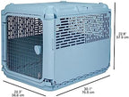 SPORT PET hard sided plastic dog crate top view showcasing the integrated convenient carrying handle.
